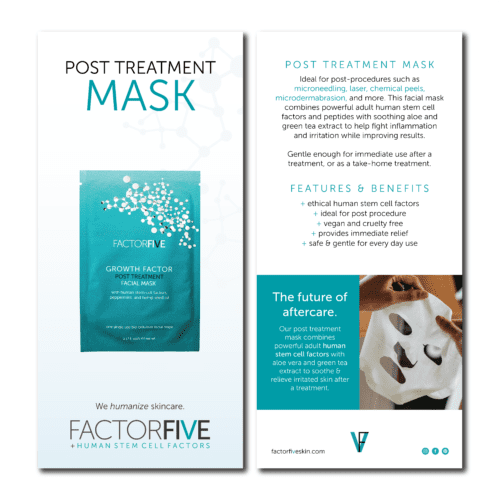 Post Treatment Mask Rack Cards - (QTY 10)