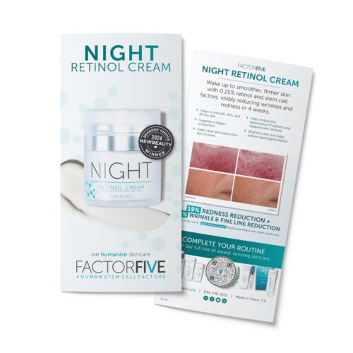 Rack Card: Night Retinol Cream